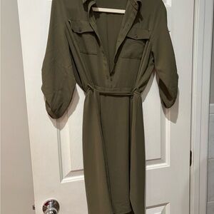 Monteau Khaki Green Blouse